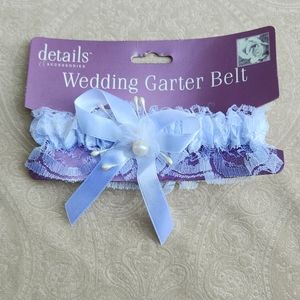 Details Accessories Wedding Garter white lace w pearl